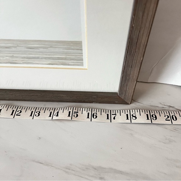 Restoration Hardware Baby Animal Portrait Giraffe Weathered Grey Frame Brown HR - Picture 14 of 15